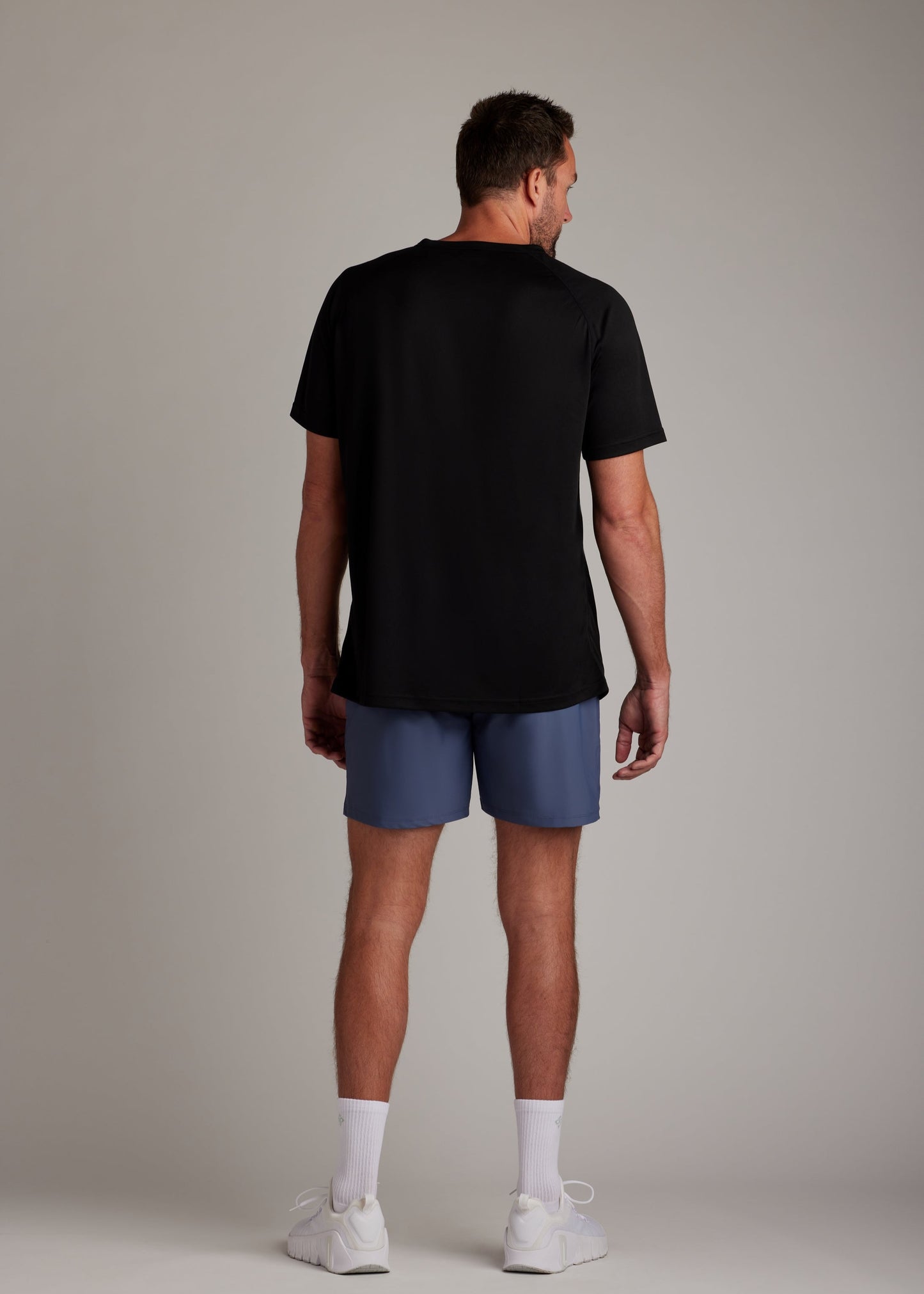 Black 3 Button Tee