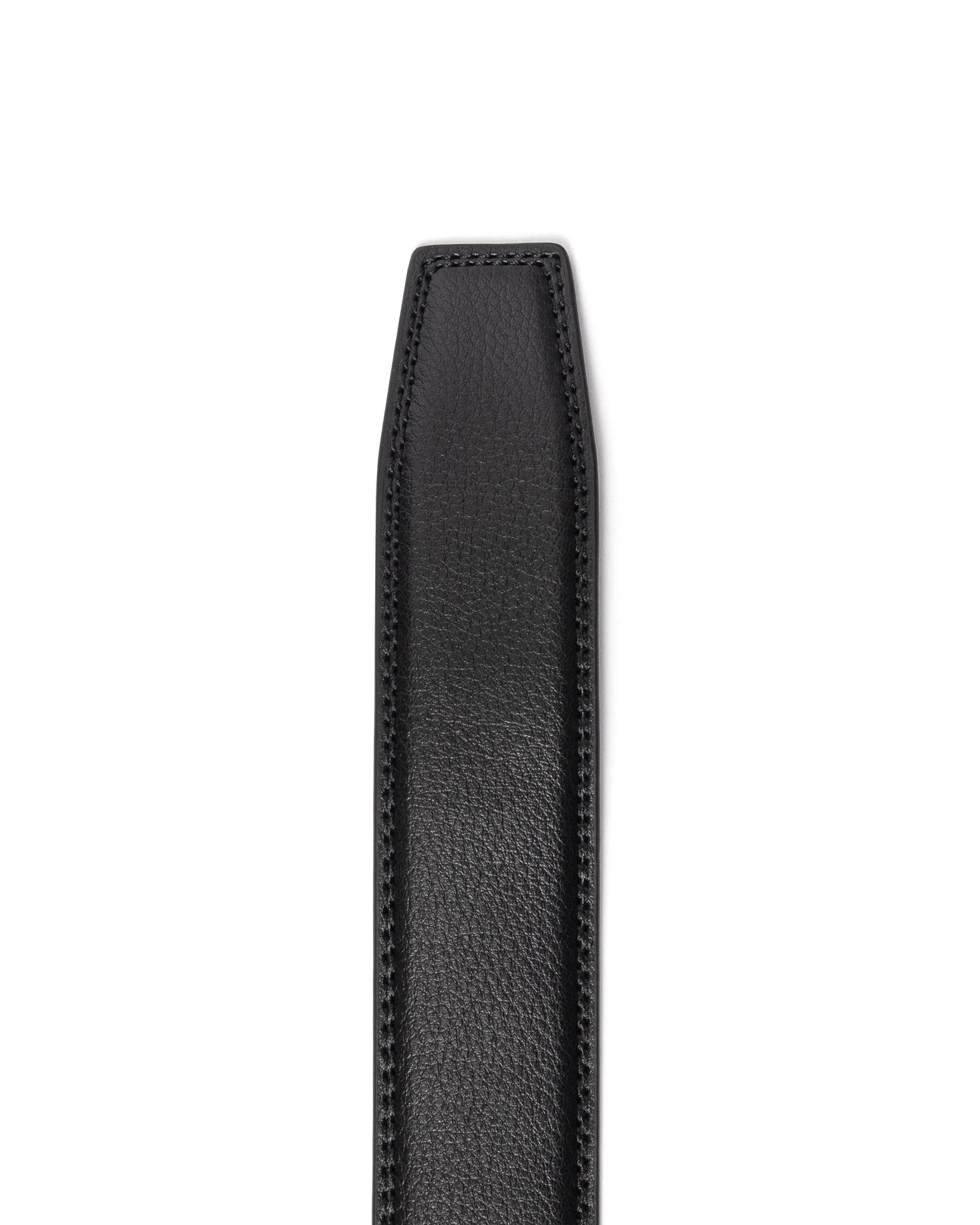 Black Leather Click Belt