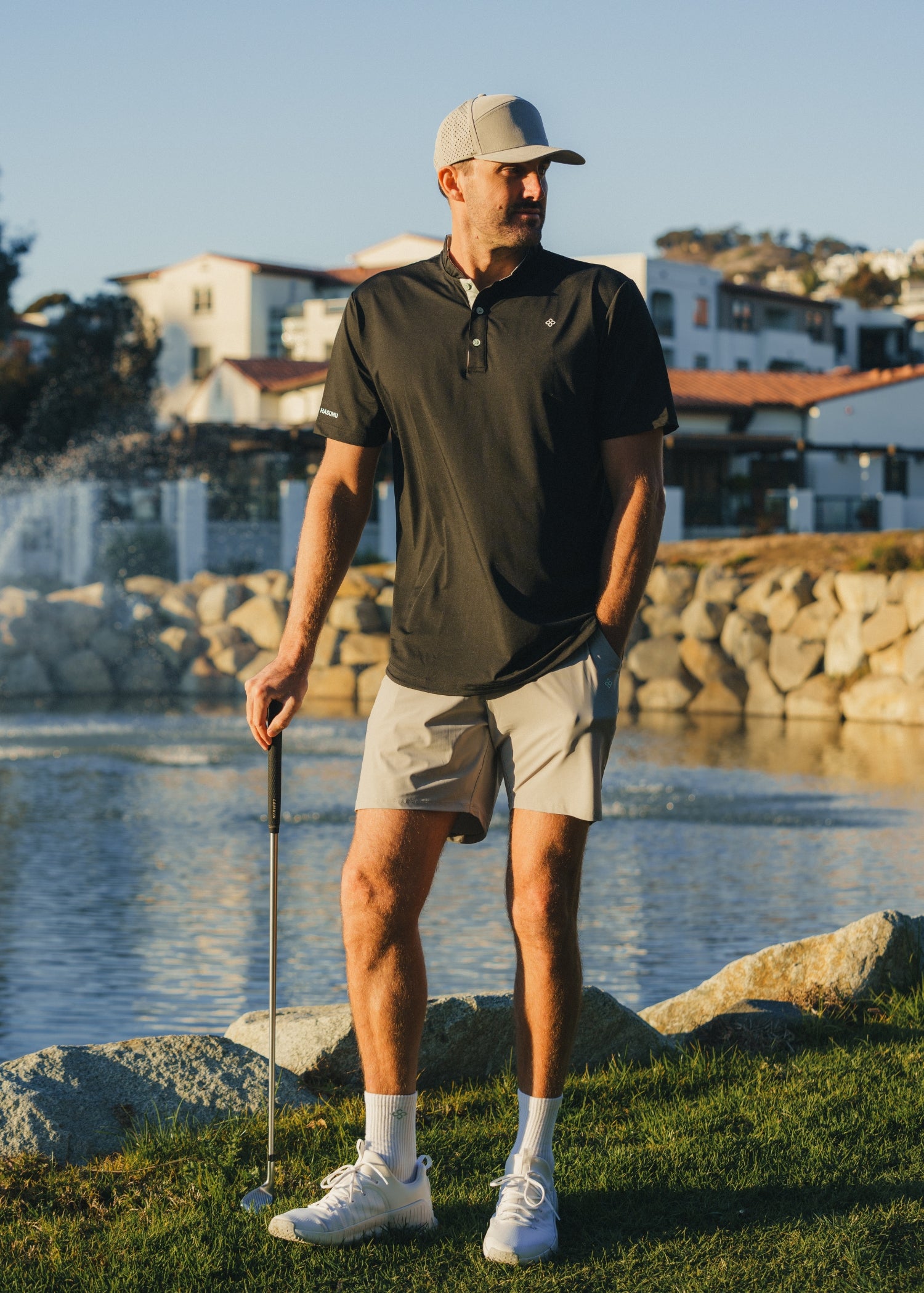 Light Grey Walk Shorts - Main Image