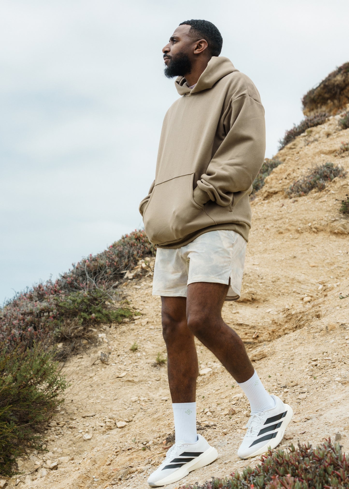 Cream Smoke Active Short