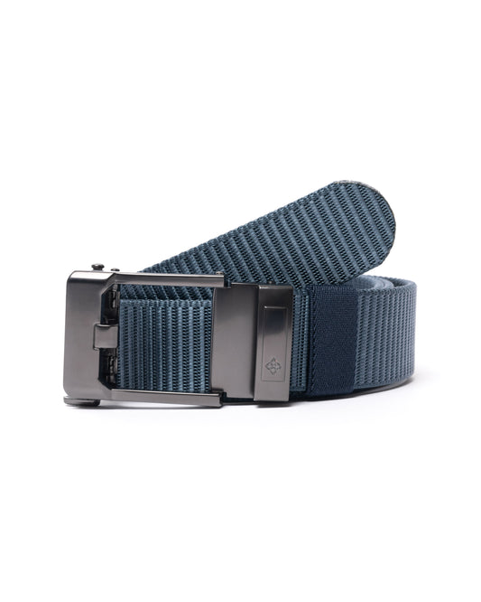 Slate Blue Canvas Click Belt