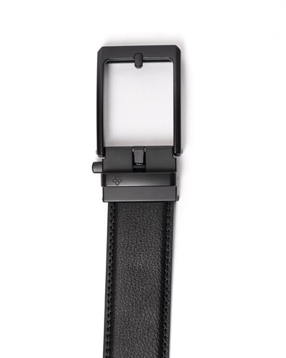 Black Leather Click Belt