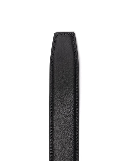 Black Leather Click Belt