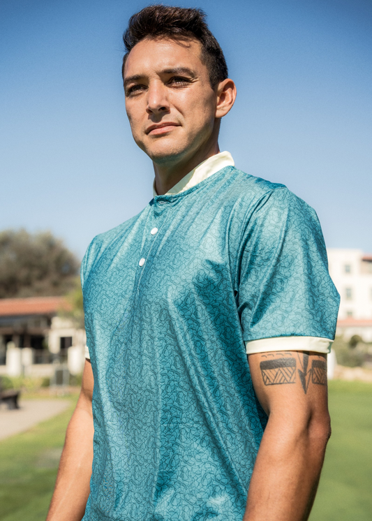 Teal Garden Bladed Polo