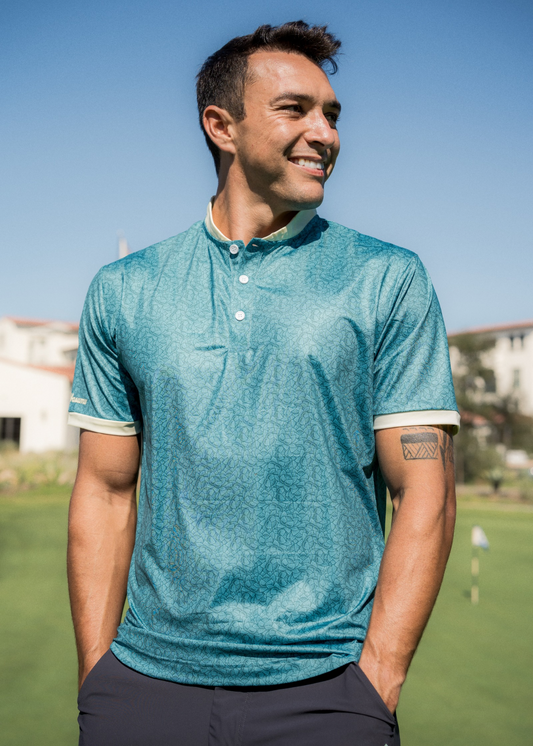 Teal Garden Bladed Polo