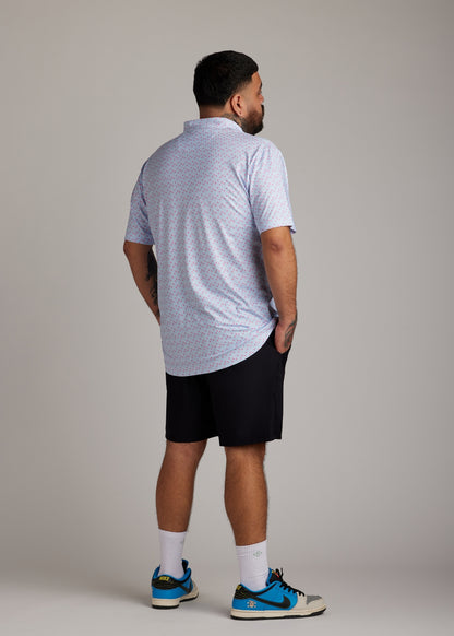 Black ultra-lightweight four-way stretch golf walk shorts for modern athletes.