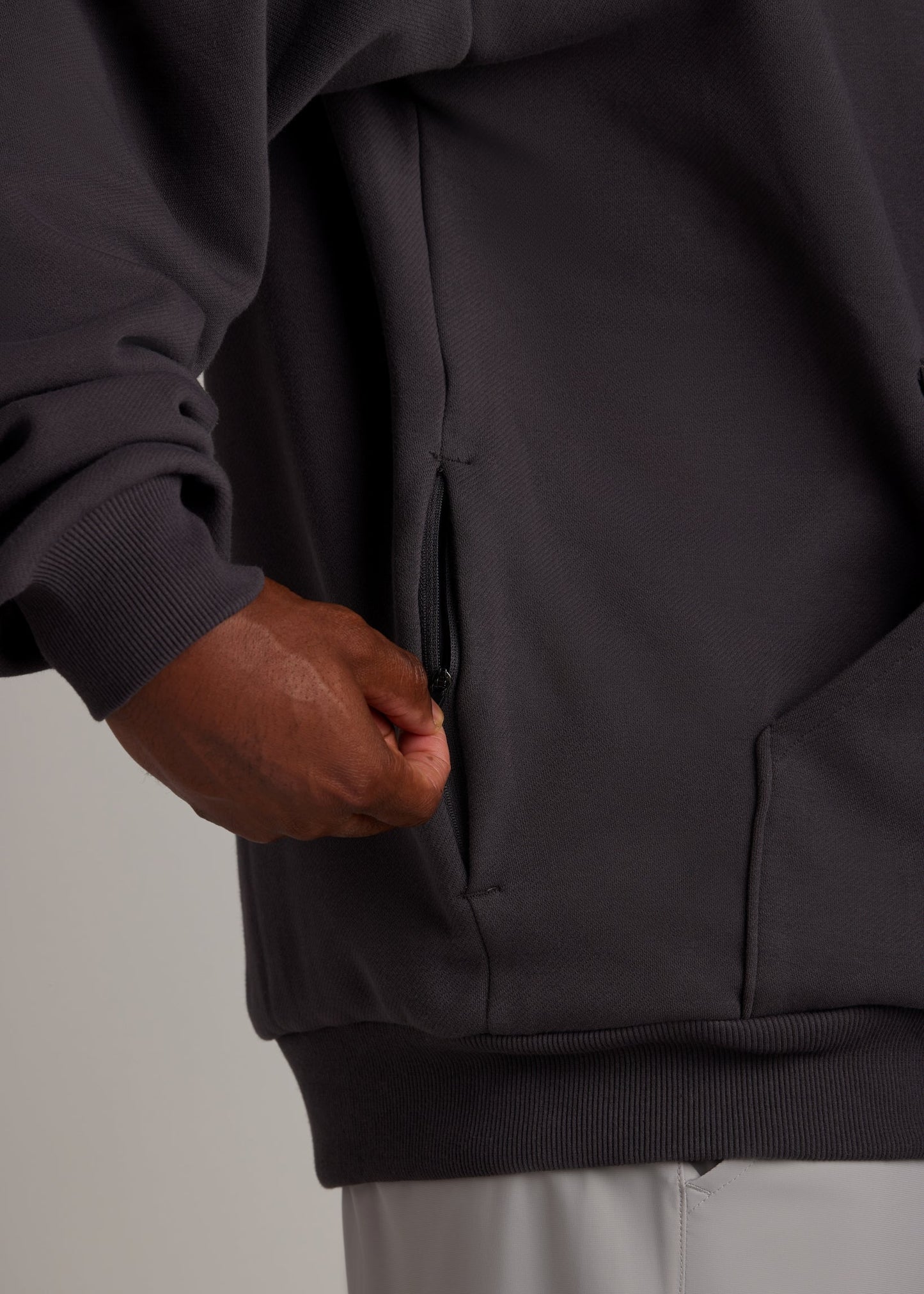 Cement gray Tomorrow Hoodie crafted from premium cotton blend with an oversized, comfortable fit.