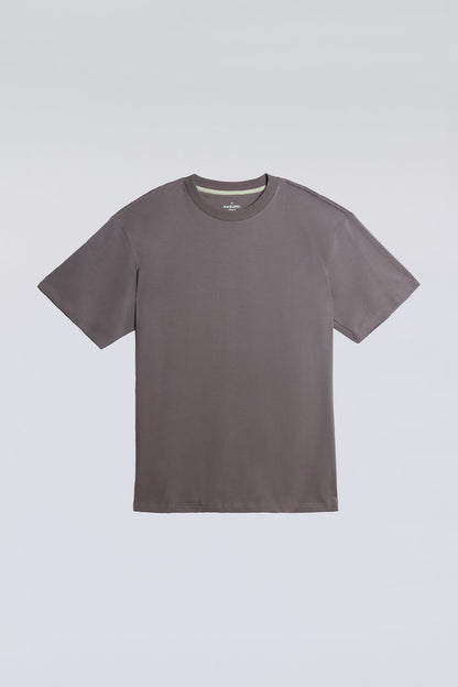 Charcoal oversized tee made from soft, breathable fabric for comfort and style.