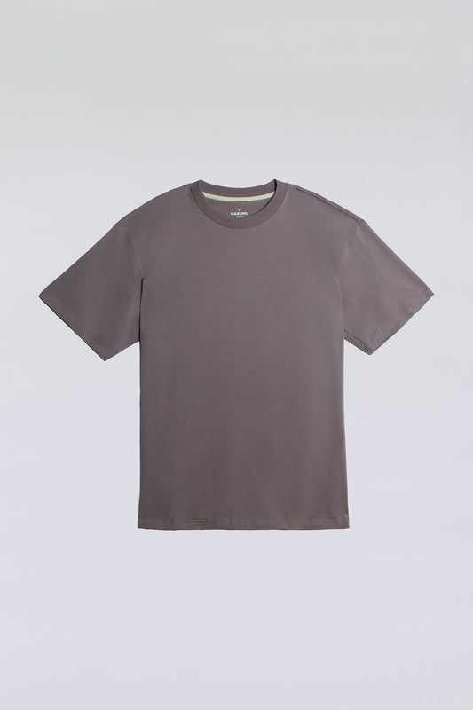 Charcoal oversized tee made from soft, breathable fabric for comfort and style.