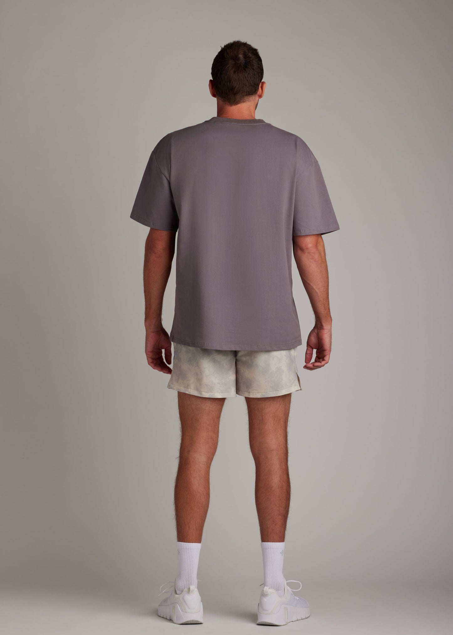 Charcoal oversized tee crafted from soft, breathable fabric for ultimate comfort and casual wear.