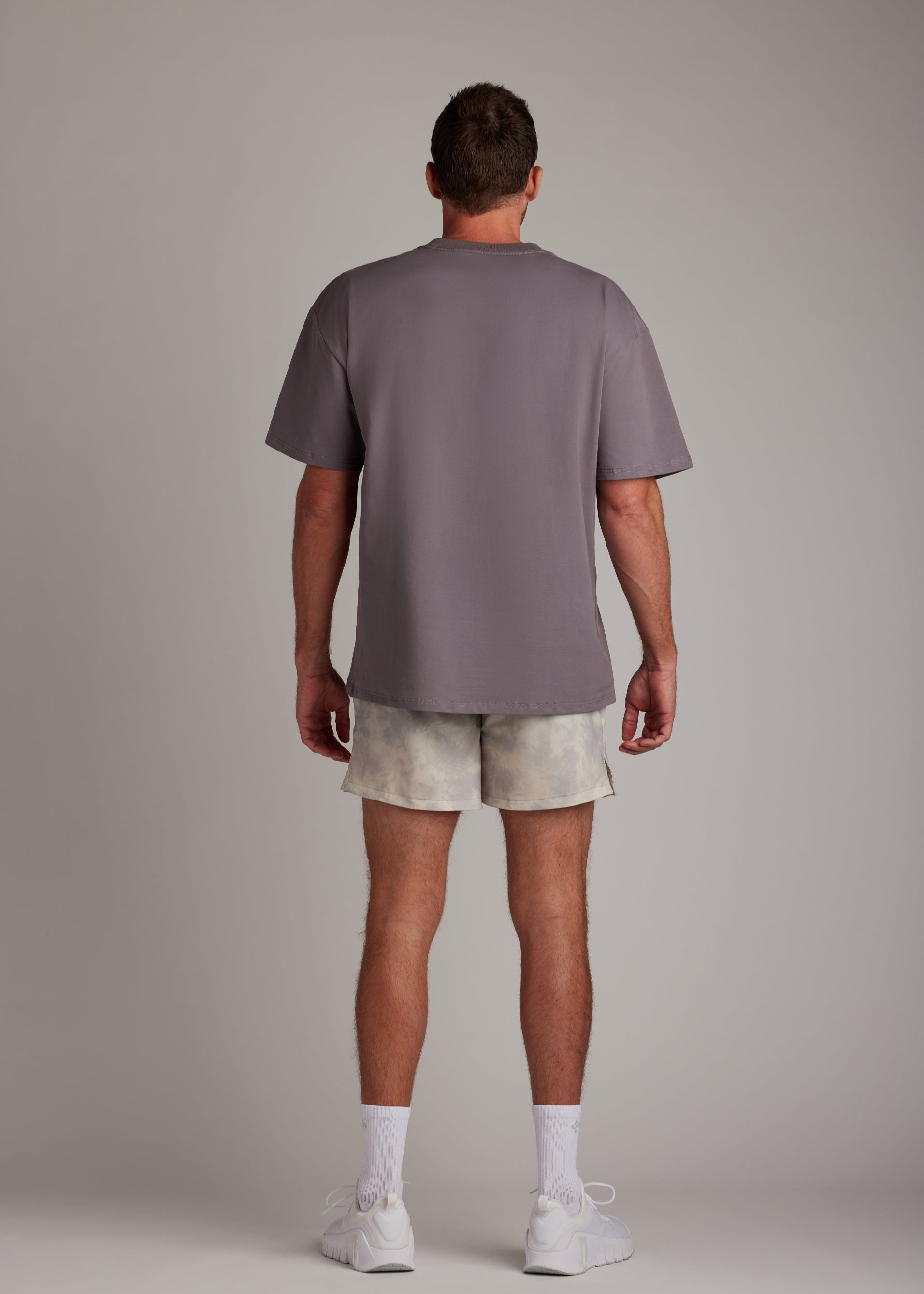 Charcoal oversized tee crafted from soft, breathable fabric for ultimate comfort and casual wear.