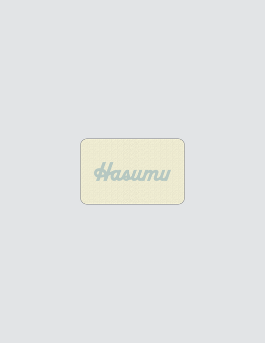 Digital gift card for Hasumu apparel and accessories.