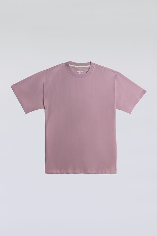 Lilac oversized tee made from soft, breathable fabric for ultimate comfort and style.