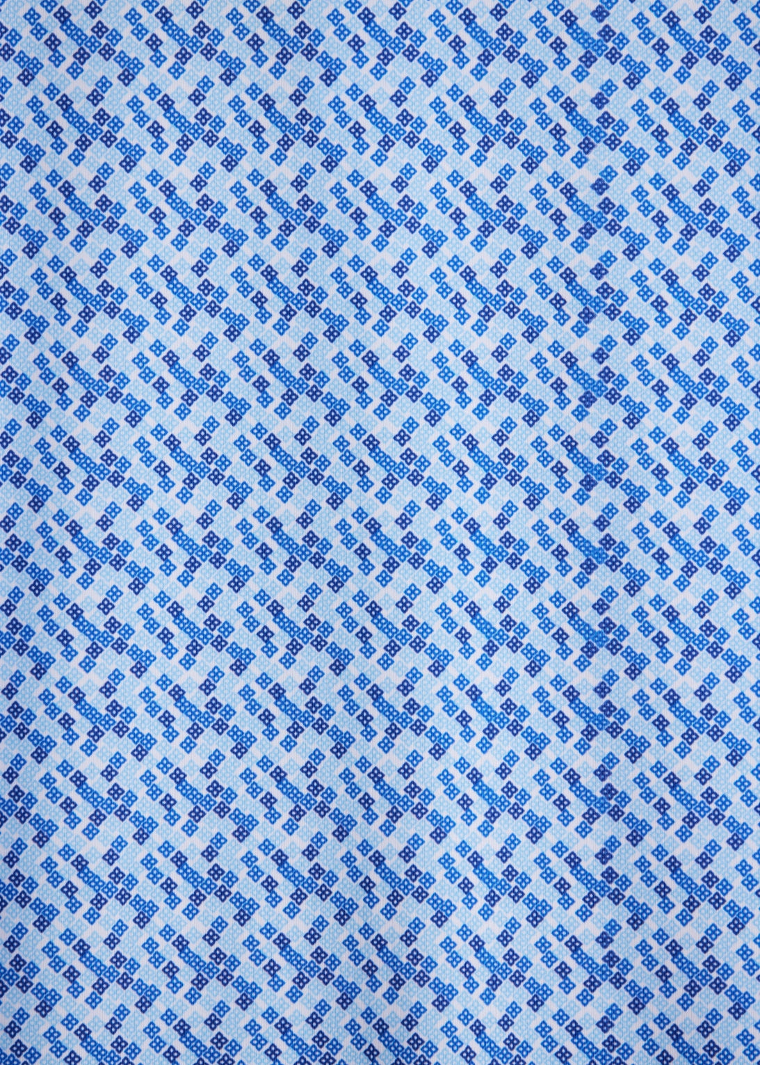 Matrix blue classic fit polo shirt made from premium stretchy fabric for comfort.