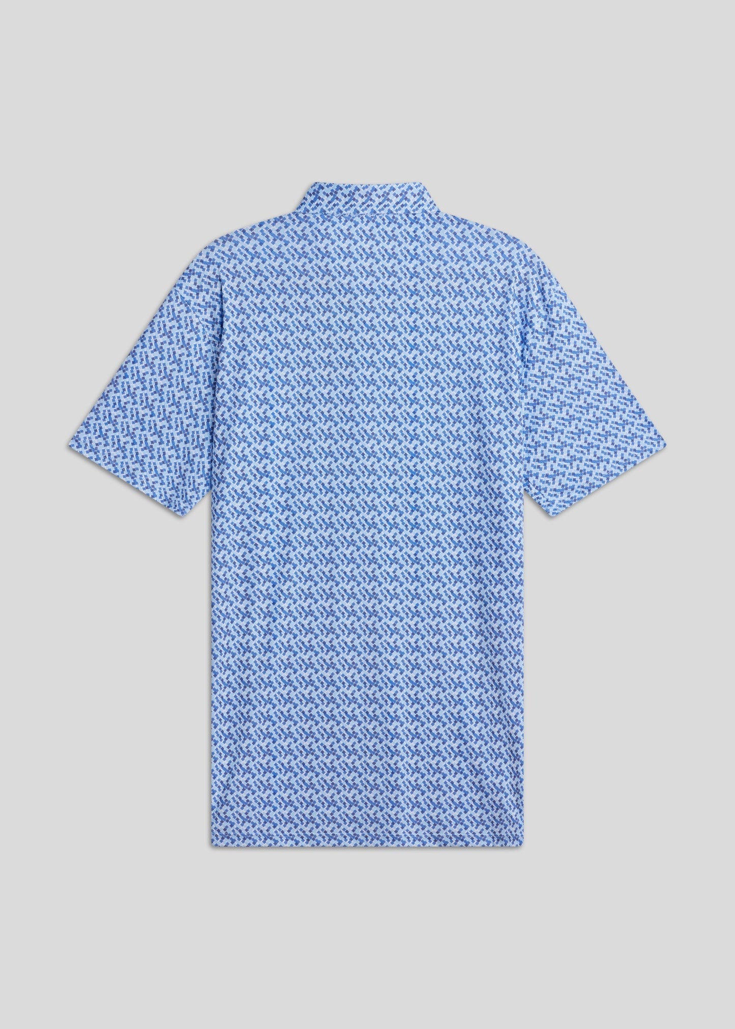 Matrix blue classic fit polo shirt crafted from stretchy fabric for maximum movement.