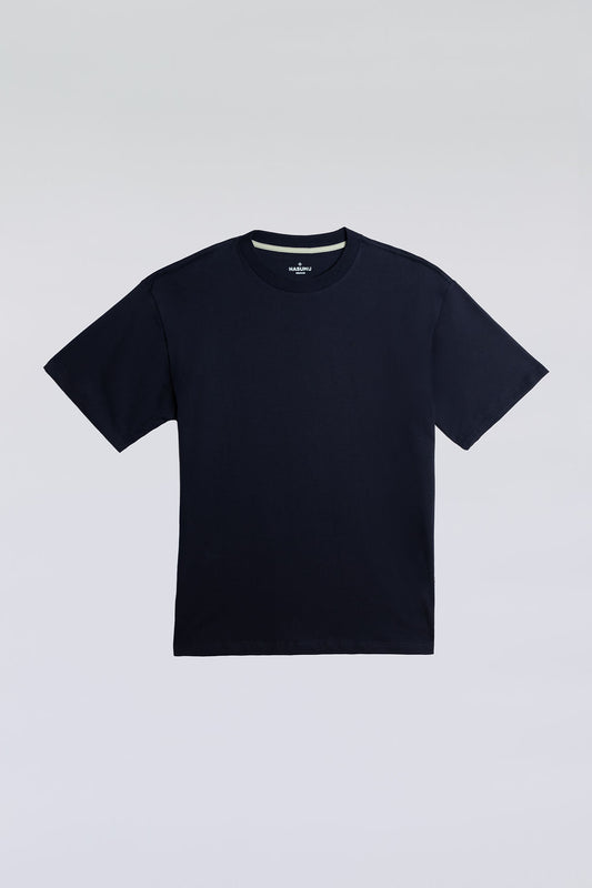 Navy everyday oversized tee made from soft, breathable fabric for casual wear.