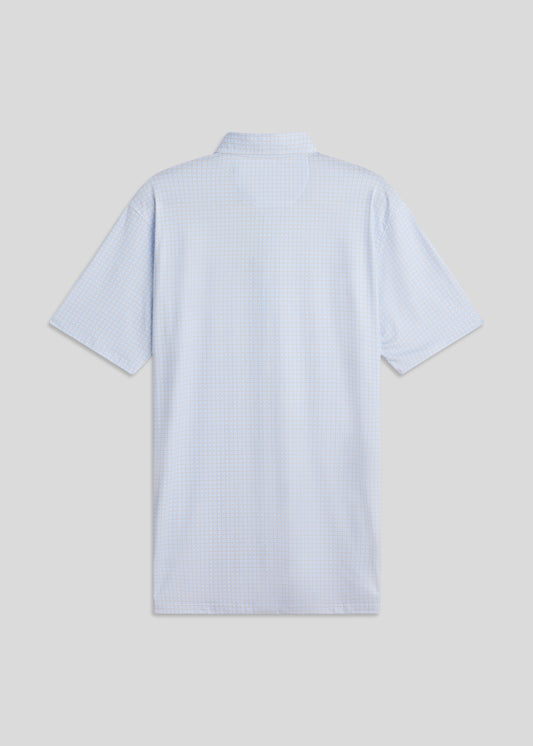 Porcelain sky classic fit polo shirt, a modern staple crafted from premium stretchy fabric.