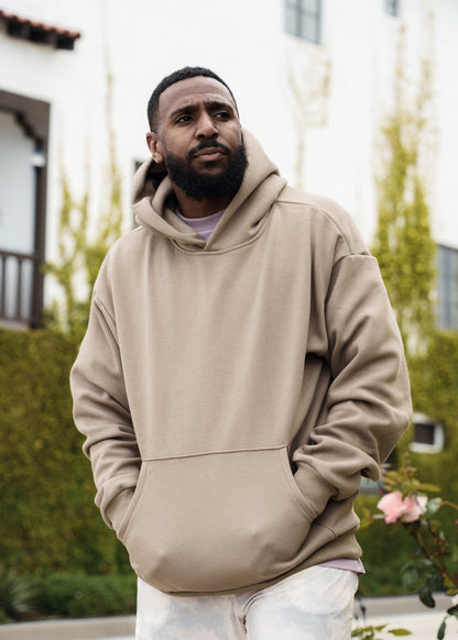 Sage Tomorrow Hoodie, premium cotton blend, oversized fit for effortless comfort and modern style.