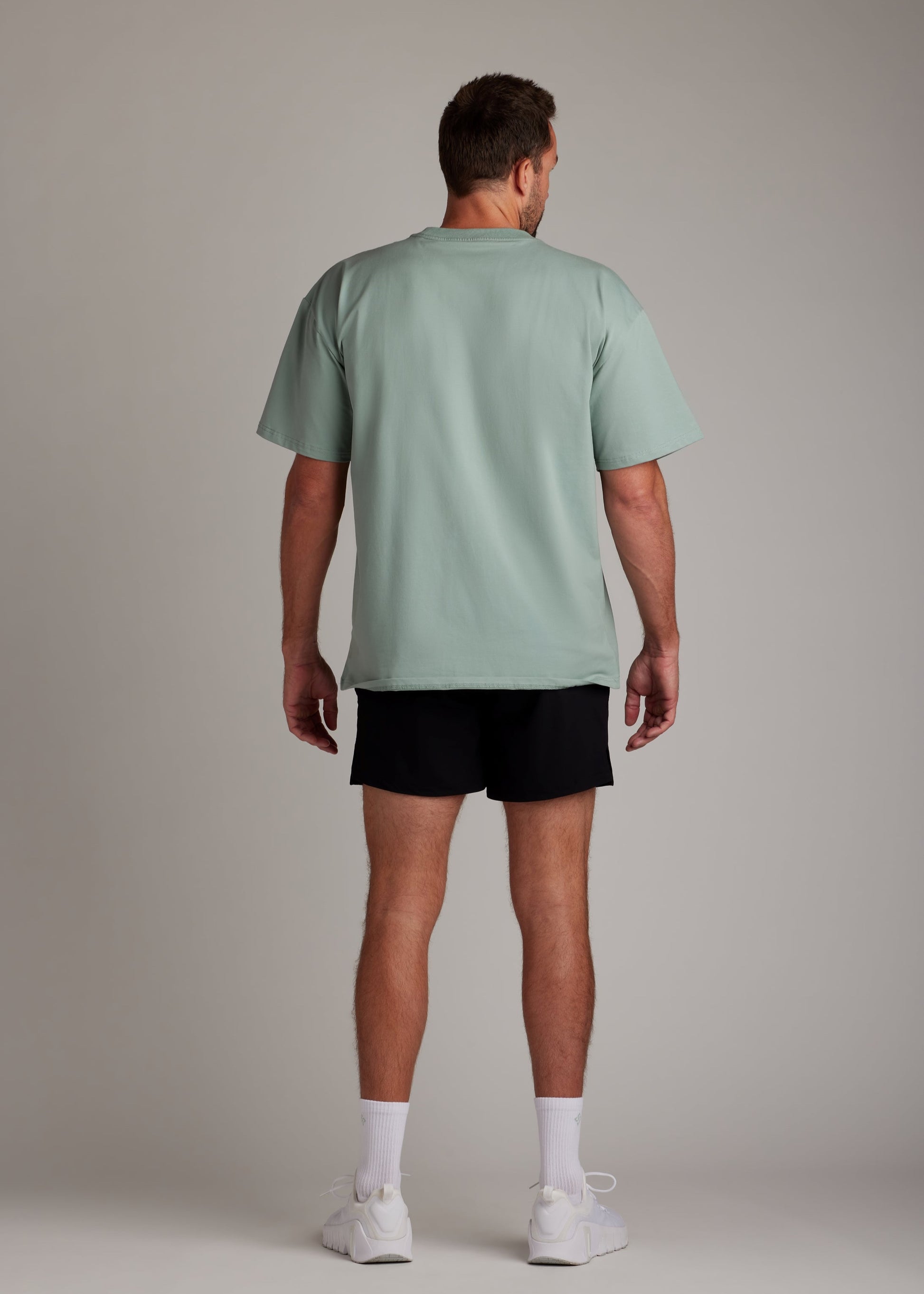 Seafoam oversized tee made from soft, breathable fabric for comfort and style.