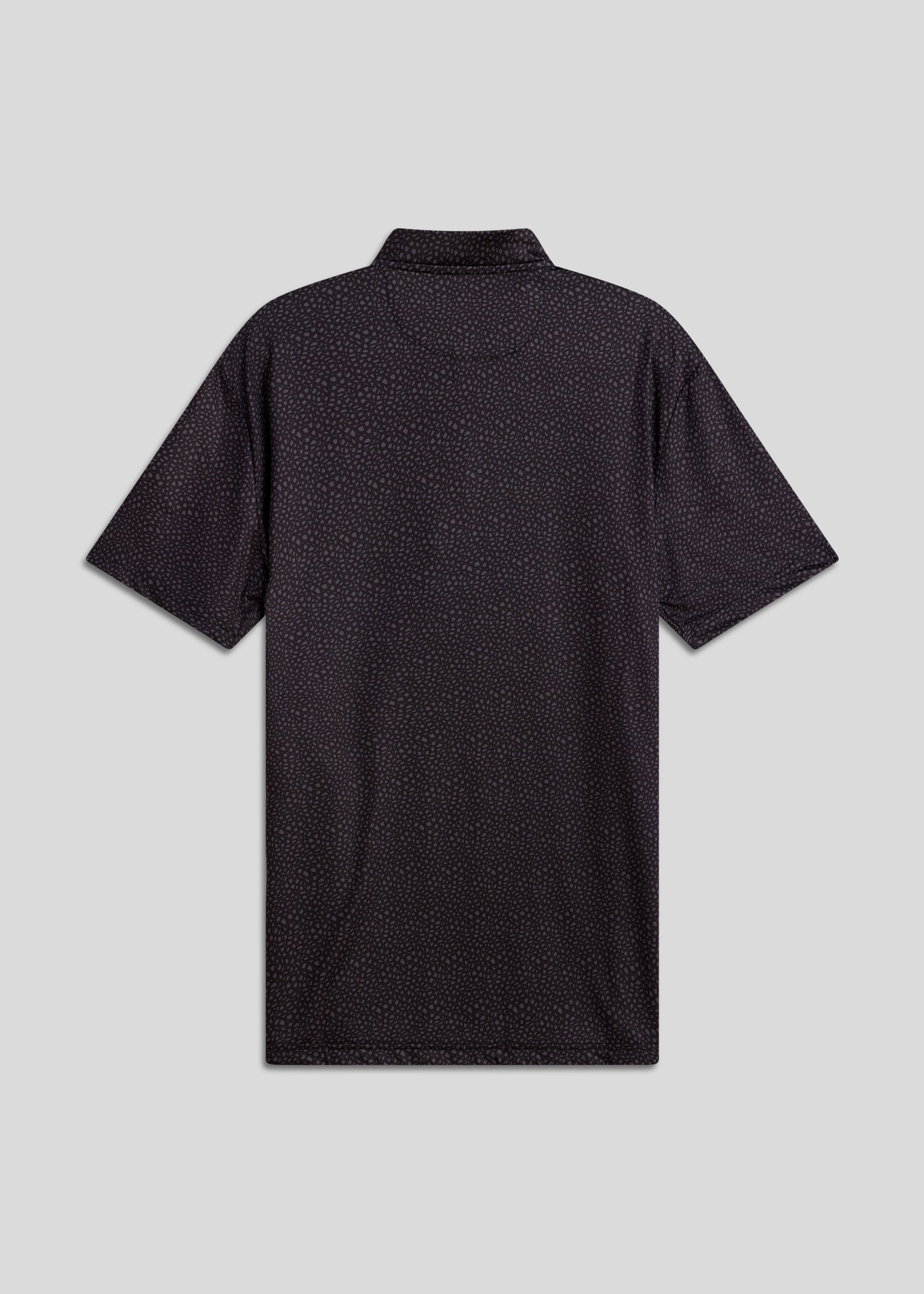 Snake skin pattern bladed polo shirt, crafted for comfort and modern aesthetic.